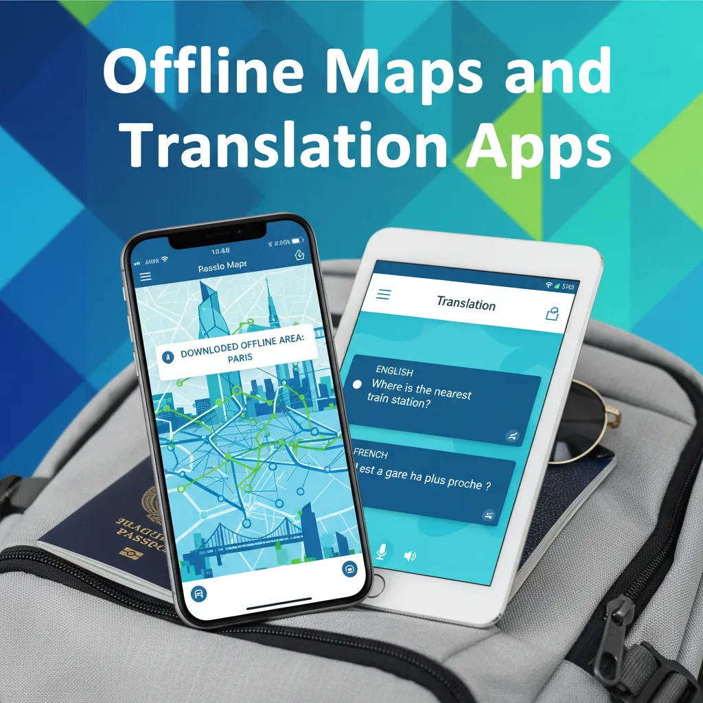 Offline maps and translation apps