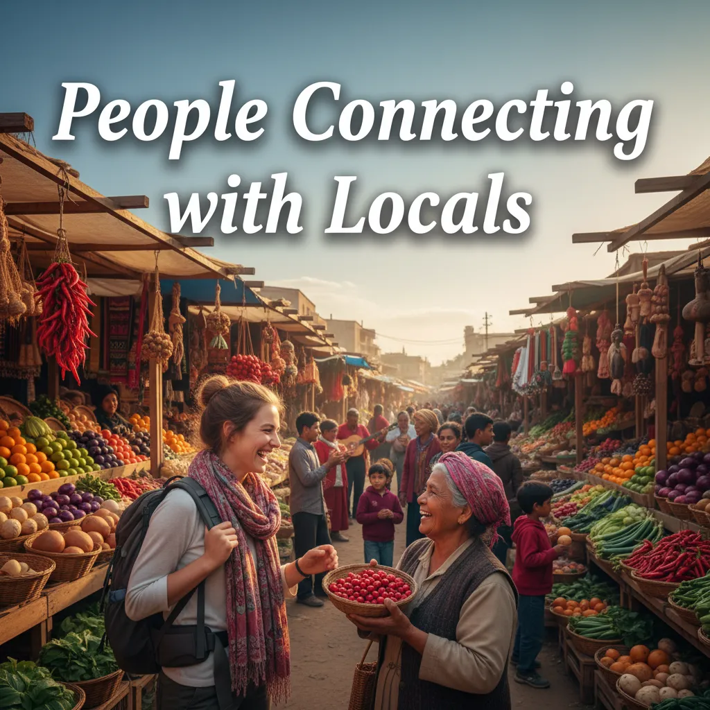People connecting with locals