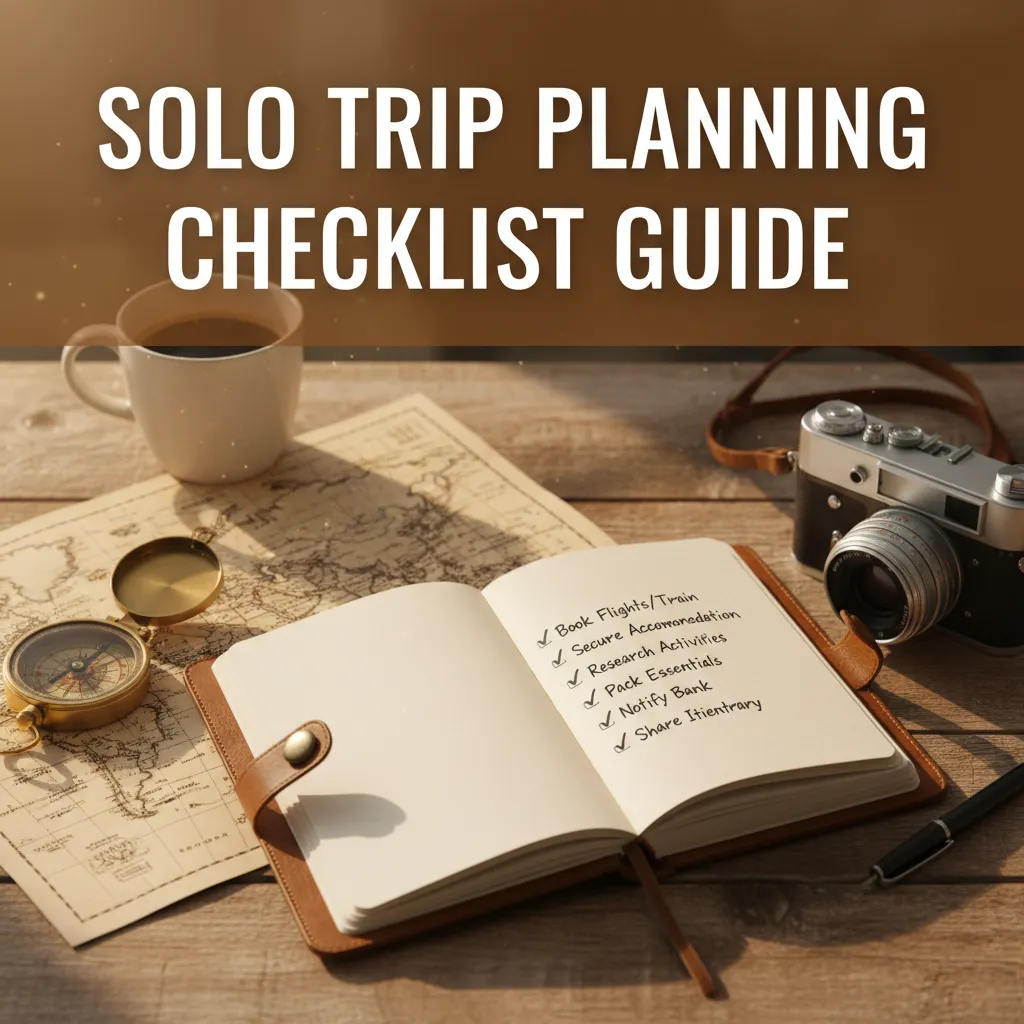 Solo trip planning checklist guide