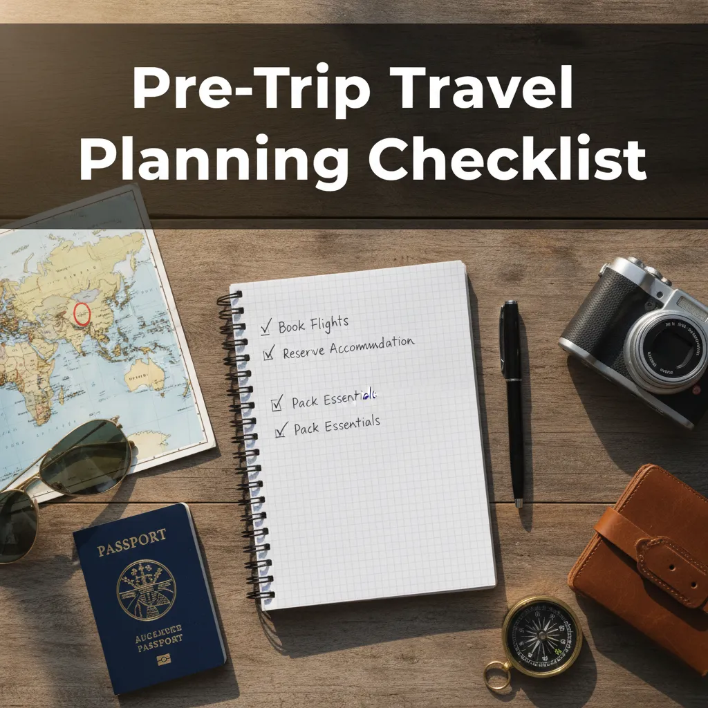pre trip travel planning checklist