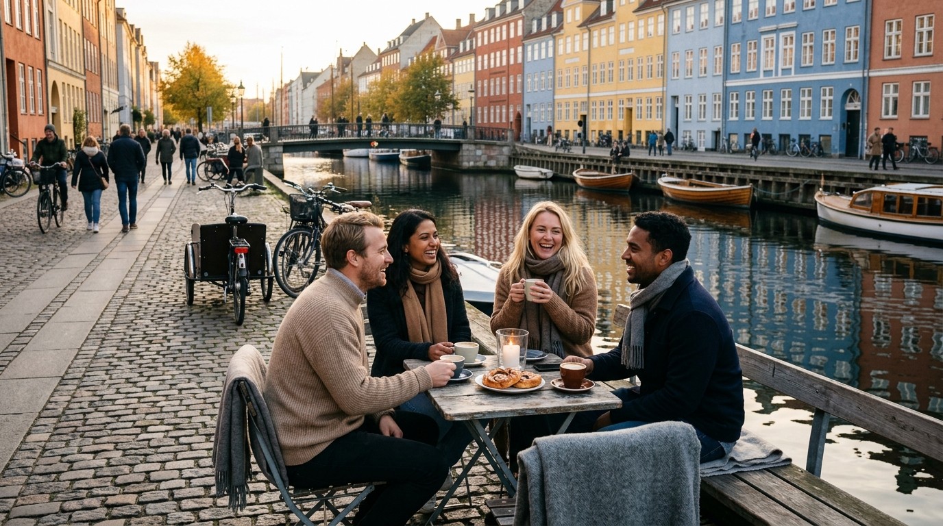 Denmark : highly peaceful and socially comfortable