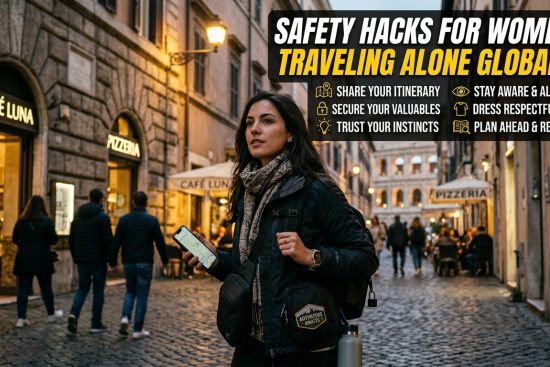Safety Hacks for Women : Traveling Alone Globally